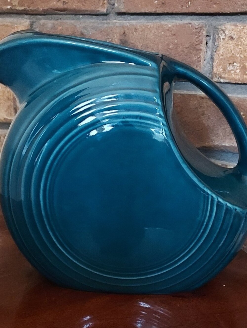 Fiesta Fiestaware Pitcher Juniper Teal Dark Blue Green Homer Laughlin Modern